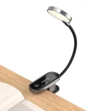 Mini LED-es olvasólámpa kapcsokkal, szürke 2