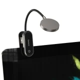 Mini LED-es olvasólámpa kapcsokkal, szürke 4