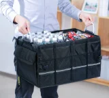 Többfunkciós autócsomagtartó-szervező doboz, fekete 11
