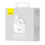 Vezeték nélküli Bluetooth 5.0 TWS fülhallgató, IP64 vízálló, E3 fehér 5