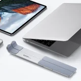 Összecsukható, állítható laptop-tartó, ezüst 11