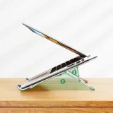 Összecsukható, állítható laptop-tartó, ezüst 3