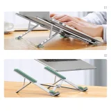 Összecsukható, állítható laptop-tartó, ezüst 4