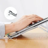 Összecsukható, állítható laptop-tartó, ezüst 6