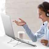 Összecsukható, állítható laptop-tartó, ezüst 7