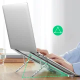 Összecsukható, állítható laptop-tartó, ezüst 8