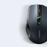 Ergonómikus, vezeték nélküli, optikai USB 2,4 GHz-es, 4000 DPI-s egér, fekete 7