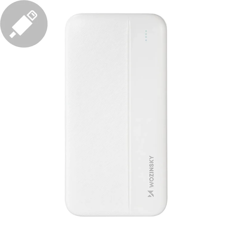 Li-Po 10000mAh Power Bank 2xUSB Fehér