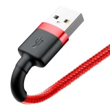 Robustes, flexibles USB-Kabel für iPhone, iPhone Lightning, QC3.0, 2,4 A, 0,5 m, rot 3