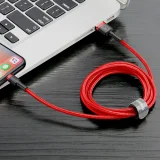 Robustes, flexibles USB-Kabel für iPhone, iPhone Lightning, QC3.0, 2,4 A, 0,5 m, rot 4