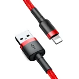 Robustes, flexibles USB-Kabel für iPhone, iPhone Lightning, QC3.0, 2,4 A, 0,5 m, rot 5
