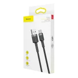 Izdžljiv fleksibilni USB-C QC3.0 3A 1 m kabel, crna i siva 5