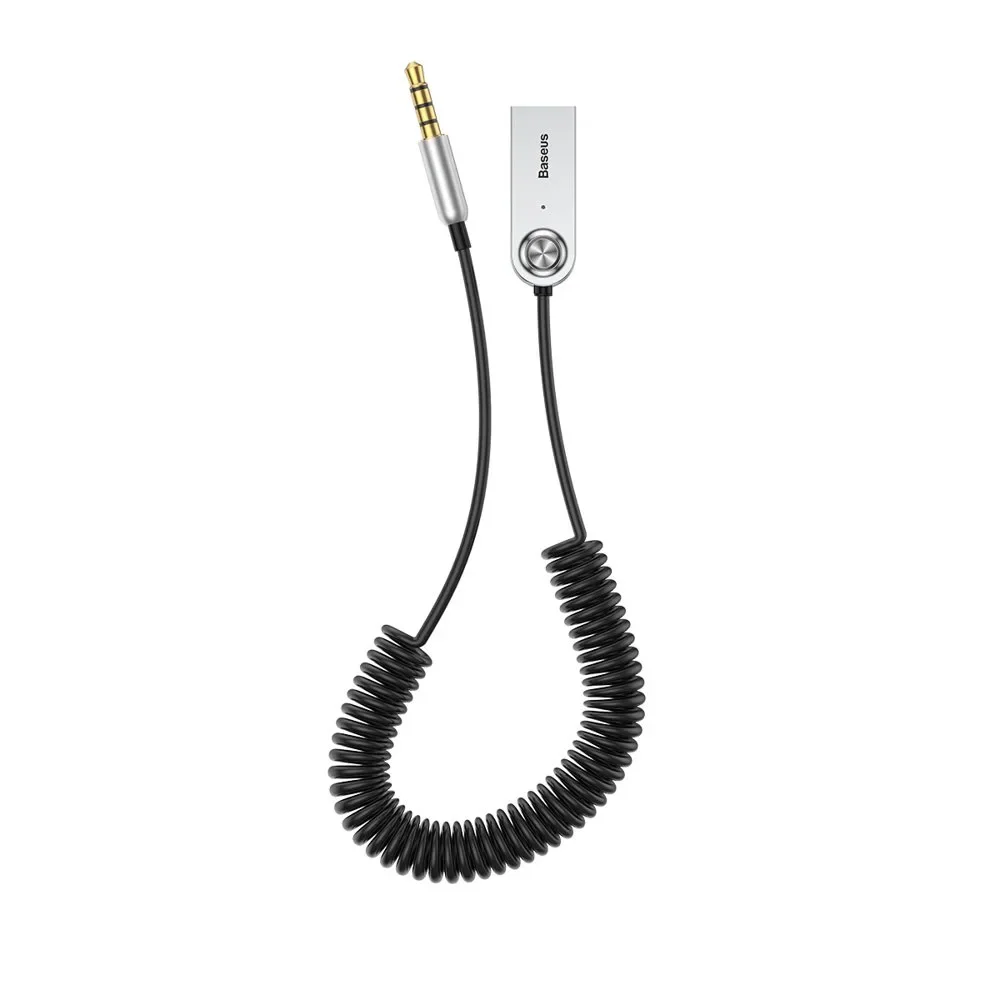 BA01 Bluetooth 5.0 audio vevő, AUX csatlakozós audio adapter kábel, fekete