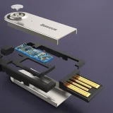 BA01 Bluetooth 5.0 audio vevő, AUX csatlakozós audio adapter kábel, fekete 10