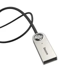 BA01 Bluetooth 5.0 audio vevő, AUX csatlakozós audio adapter kábel, fekete 2