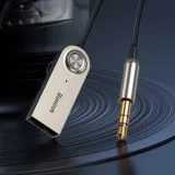 BA01 Bluetooth 5.0 audio vevő, AUX csatlakozós audio adapter kábel, fekete 9