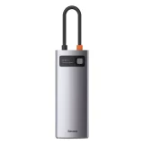 Multifunkčný rozbočovač USB-C PD HDMI 6 v 1 s 3x portmi USB 3.2 a RJ45 – sivý 8