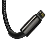 3-in-1-Kabel USB-C auf iPhone Lightning auf microUSB, 3,5 A, 1,5 m, schwarz 3