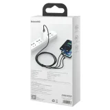 3-in-1-Kabel USB-C auf iPhone Lightning auf microUSB, 3,5 A, 1,5 m, schwarz 6