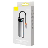 Többfunkciós 7-in-1 USB Type-C HDMI TF kártyaolvasó hub, szürke 5