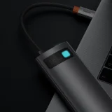 Többfunkciós 7-in-1 USB Type-C HDMI TF kártyaolvasó hub, szürke 9