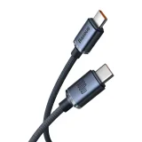 USB-C na USB-C kabel za brzo punjenje i prijenos podataka 100W, 2 m, crni 2