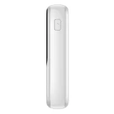 Qpow 10000 mAh-s powerbank beépített USB Type-C kábellel, 22,5 W-os gyorstöltés, fehér 4