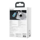 Qpow 10000 mAh-s powerbank beépített USB Type-C kábellel, 22,5 W-os gyorstöltés, fehér 6