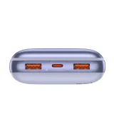 Bipow Pro 20000mAh 22,5W power bank 0,3 m-es USB-C kábellel, lila 7