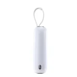 10000 mAh-s Colorful Series 22,5 W-os power bank USB-C és iPhone Lightning kábelekkel, fehér 11