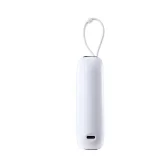 10000 mAh-s Colorful Series 22,5 W-os power bank USB-C és iPhone Lightning kábelekkel, fehér 2