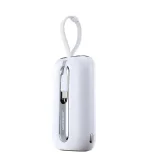 10000 mAh-s Colorful Series 22,5 W-os power bank USB-C és iPhone Lightning kábelekkel, fehér 4