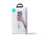 10000 mAh-s Colorful Series 22,5 W-os power bank USB-C és iPhone Lightning kábelekkel, fehér 5