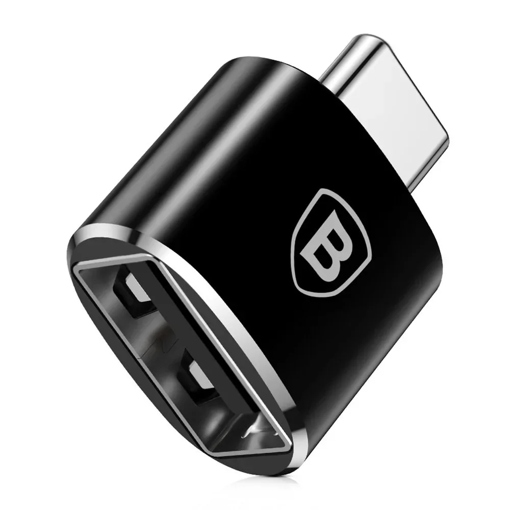 USB–USB-C OTG adapter – fekete USB–USB-C OTG adapter – fekete