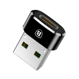 Kis USB-C–USB adapterdugó – fekete