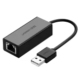 Külső RJ45 LAN hálózati kártya – USB 2.0 100 Mbps – fekete