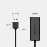 Külső RJ45 LAN hálózati kártya – USB 2.0 100 Mbps – fekete 11