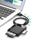 SD / micro SD / CF / MS memóriakártya-olvasó USB 3.0 csatlakozóval - fekete 3