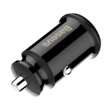Mini autós töltő telefonhoz, 2x USB, Grain autós töltő, fekete 6
