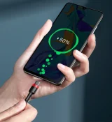 Cafule nylon USB-C Power Delivery 2.0 kábel 100 W 20 V 5 A 2 m szürke 10