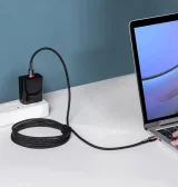 Cafule nylon USB-C Power Delivery 2.0 kábel 100 W 20 V 5 A 2 m szürke 8