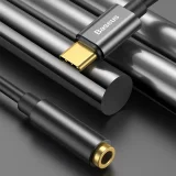 L54 adapter za slušalice: USB-C na 3,5 mm audio priključak DAC, crni 7