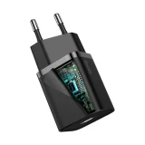 Super Si 1C USB-C 20 W-os Power Delivery gyors fali töltő, fekete 5