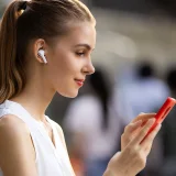 W3 Bluetooth 5.0 TWS vezeték nélküli fülhallgató, IP55 vízálló, fehér 9