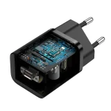 Super Si QC PD 25 W 3 A gyors fali töltő + 1 m-es fekete USB-C kábel 9