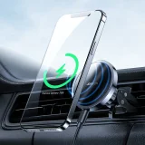 Samochodowy uchwyt magnetyczny indukcyjna ładowarka Qi 15W MagSafe do iPhone czarny 4