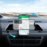 Samochodowy uchwyt magnetyczny indukcyjna ładowarka Qi 15W MagSafe do iPhone czarny 7