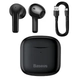 E3 vezeték nélküli Bluetooth 5.0 TWS fülhallgató, IP64 vízálló, fekete 8