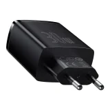 Kompakt gyors AC töltő 2x USB USB-C 30 W 3 A PD QC fekete 3