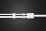 3,5 mm-es mini jack AUX + sztereó mikrofonos fejhallgató-elosztó, 20 cm, ezüst 7